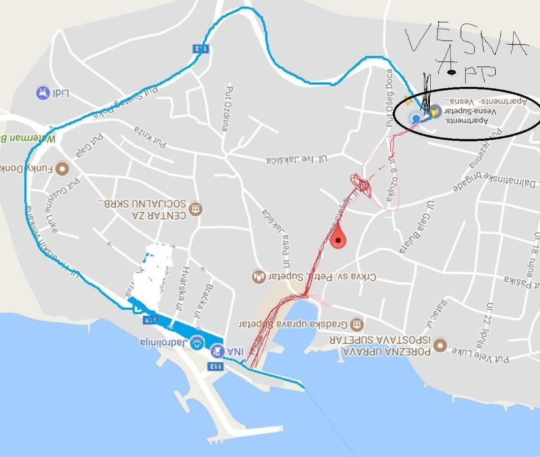 Apartmani Vesna Supetar Ngoại thất bức ảnh